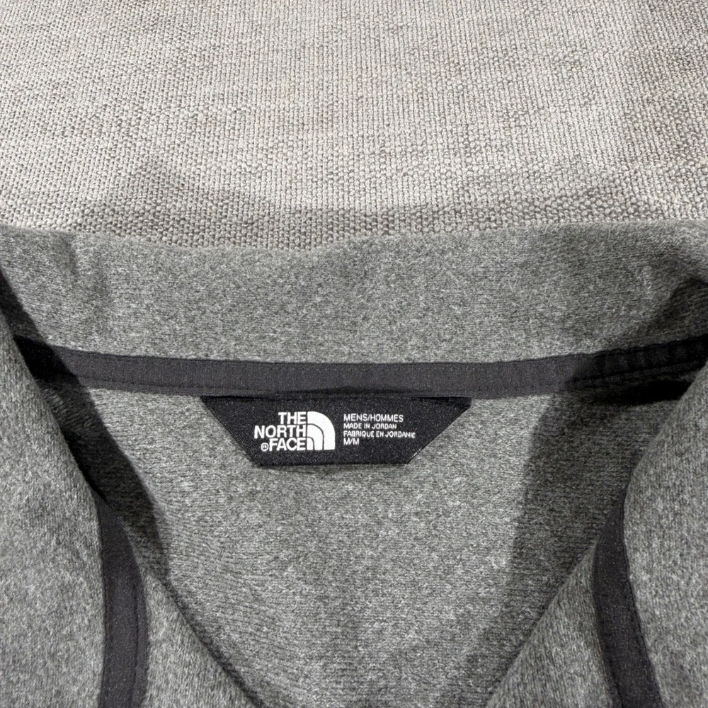 The North‎ Face Quarter Zip Pullover Mens Medium Grey Excellent Epiphany Logo
